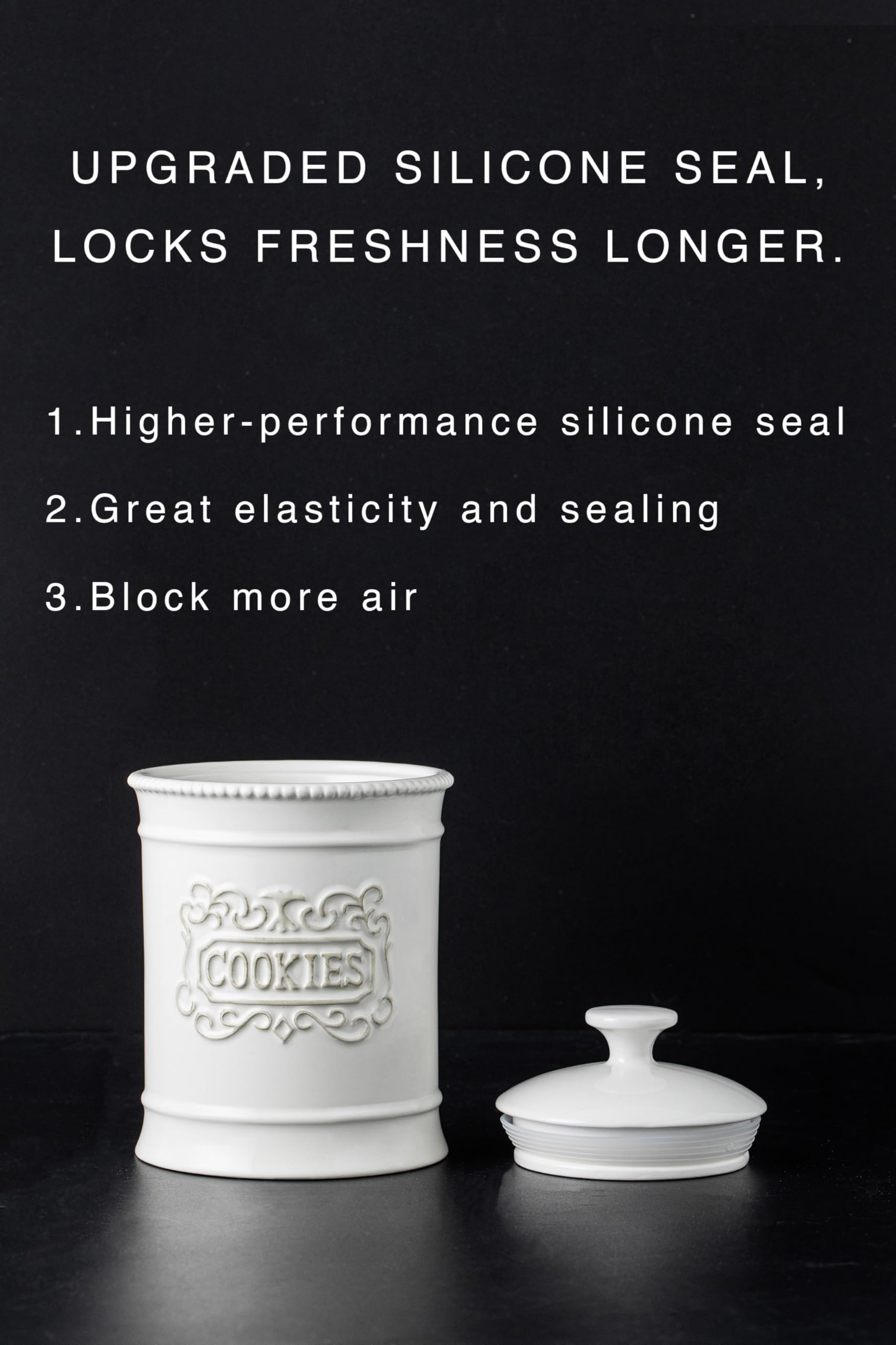 Amazon.com: TAWCHES Ceramic Cookie Jar With Lid Cookies